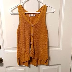 Mustard crotchet top